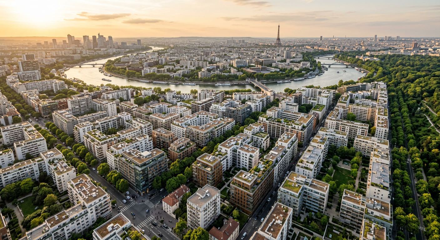Immeubles résidentiels neufs dans le quartier du Trapèze à Boulogne-Billancourt