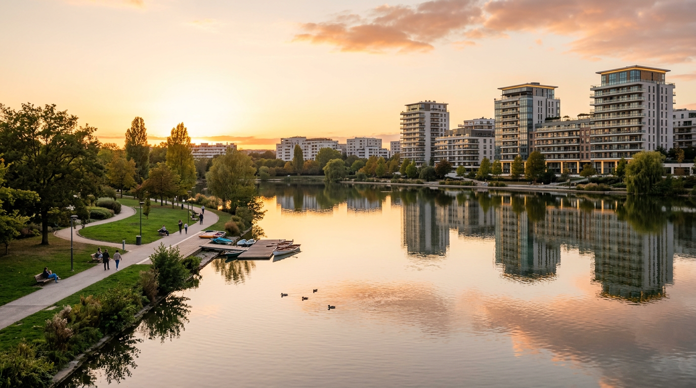 Lac de Créteil et immobilier résidentiel neuf en bord de lac