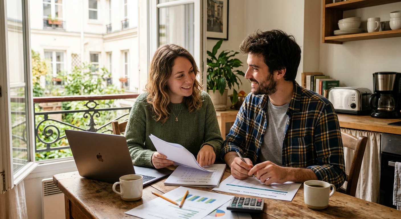 Couple primo-accédant étudiant les conditions du PTZ 2026