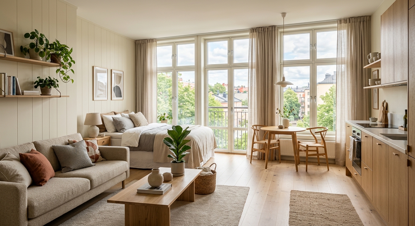 Studio meublé moderne destiné à la location à Clamart