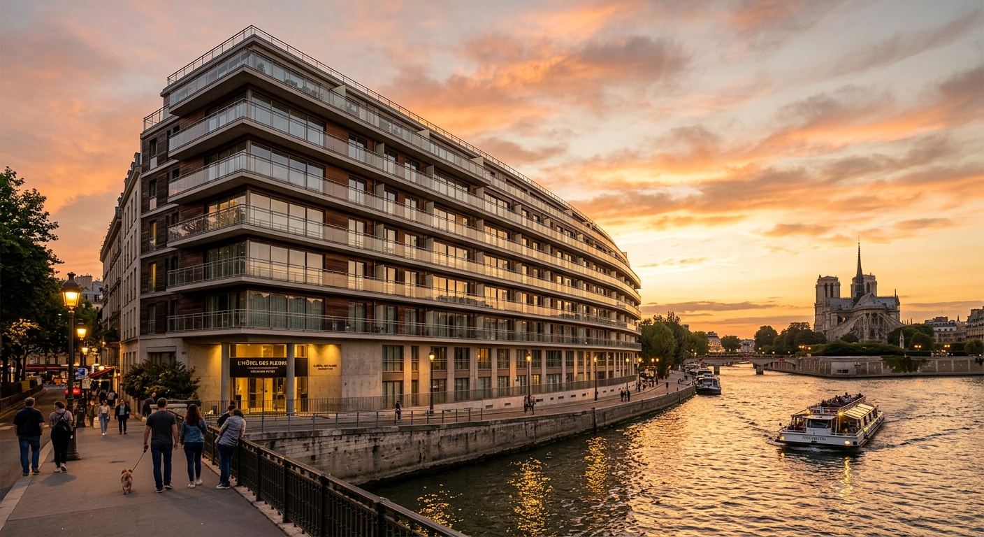 Nouvel immeuble résidentiel au bord de la Seine à Colombes