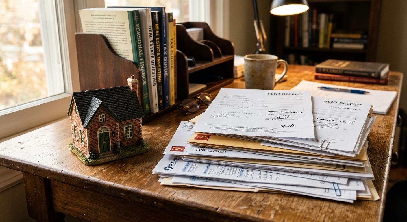 Documents financiers et quittances de loyer pour un dossier de crédit immobilier