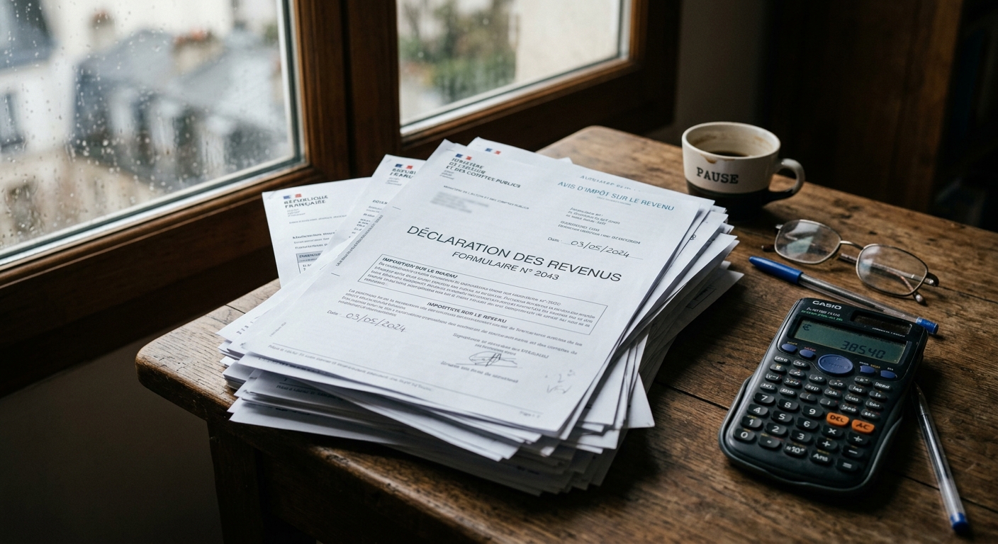 Documents fiscaux et calculatrice symbolisant la fin du dispositif Pinel
