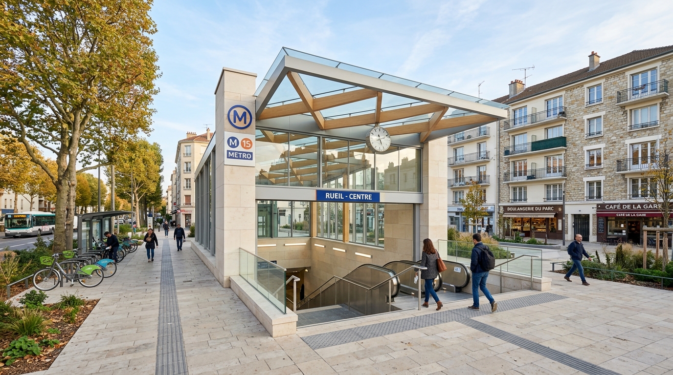 Station de métro ligne 4 desservant Bagneux