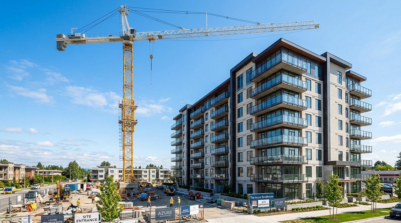 Immeuble neuf en construction en VEFA financé par crédit immobilier