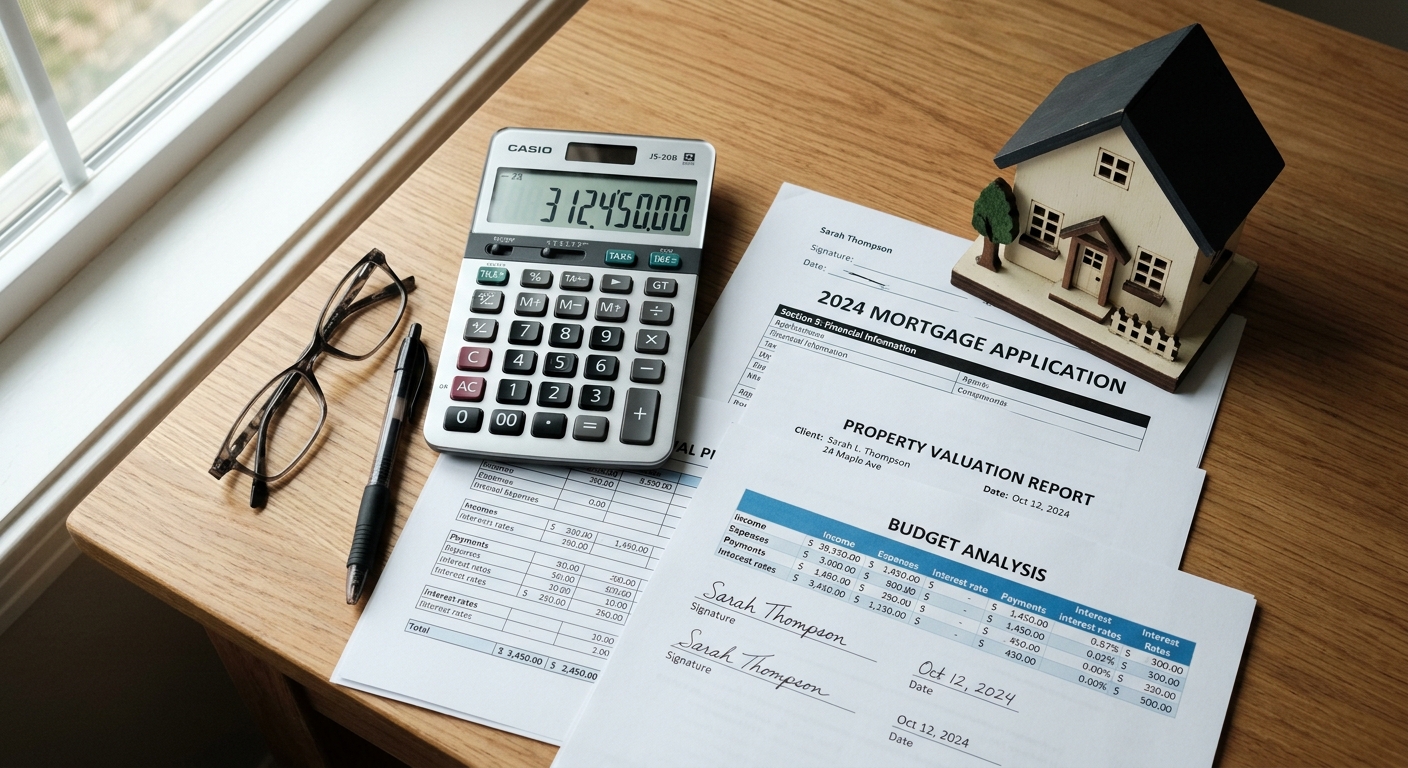 Calculatrice et documents financiers pour estimer un rendement locatif