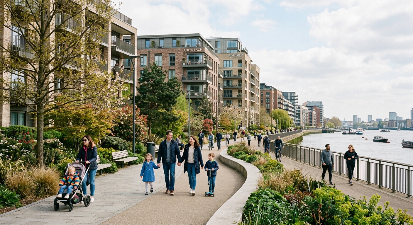 Nouveau quartier résidentiel des bords de Seine à Bezons