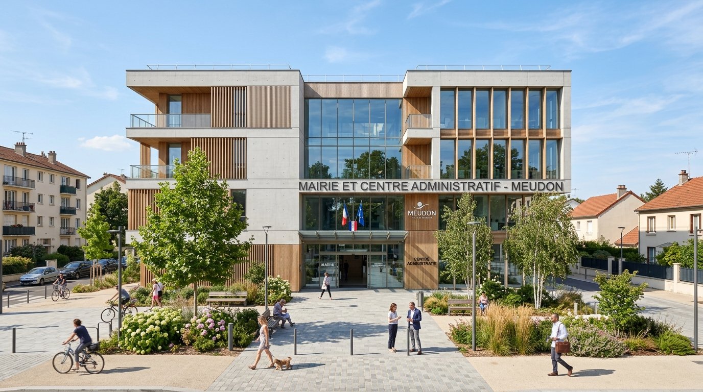 Bâtiment administratif représentant la fonction de préfecture à Bobigny