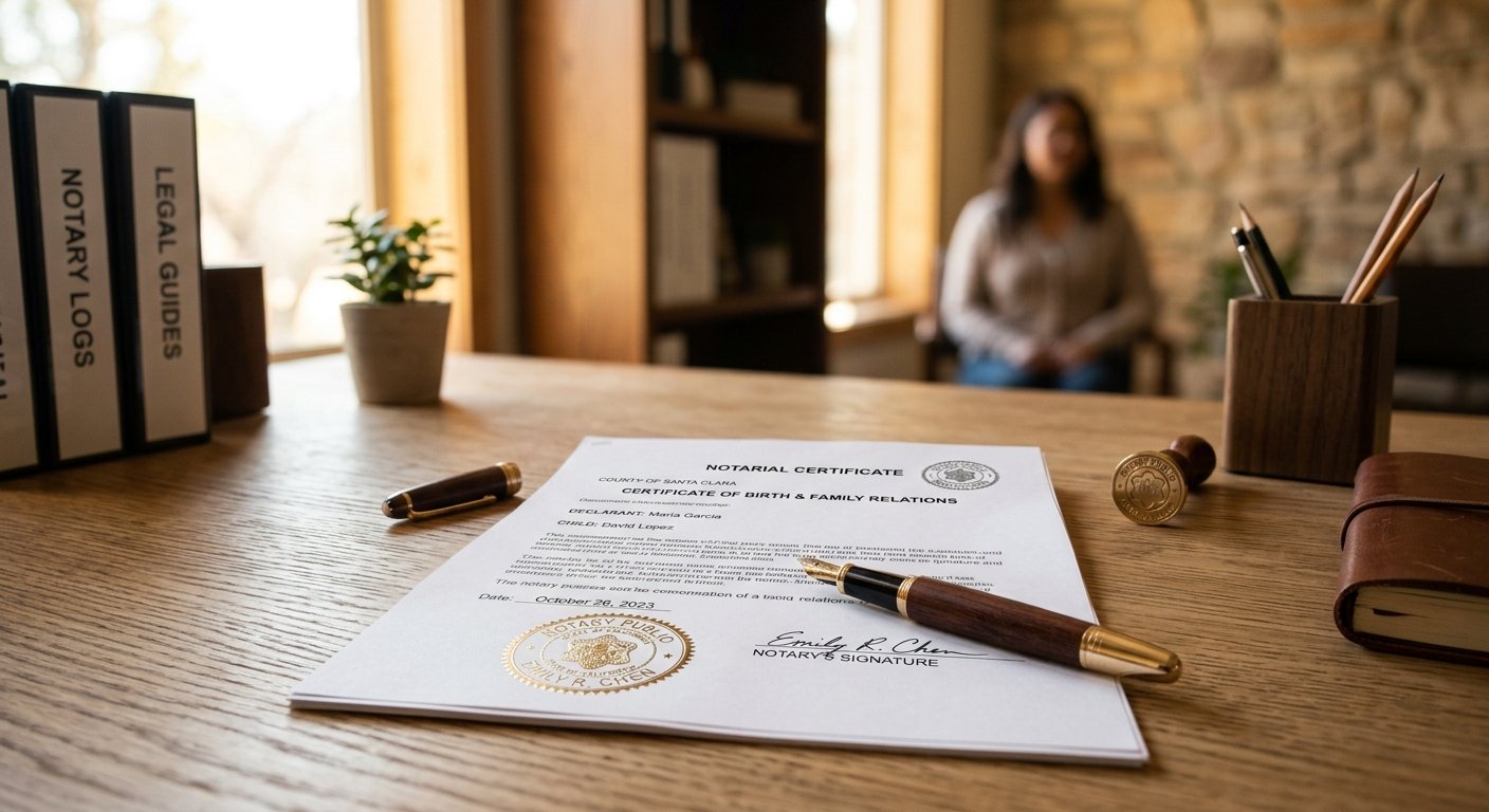 Notaire préparant un acte de donation-partage pour un achat immobilier
